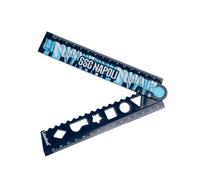 Colourbook Righello Pieghevole Napoli da 15 a 30 Cm | Snodo 180 Gradi, Doppia Scala Graduata al Millimetro, Licenza Ufficiale , Plastica Resistente, Compatto per Astuccio