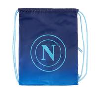 Colourbook - Sacca Coulisse Napoli, Tasca Laterale Con Puller in Gomma, Cordino Regolabile, Dimensioni 35x45cm (Dark Blue)