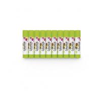 Colourbook Set 10 Colla Stick 10g PVP Alta Adesione, Colla Per Scuola Ufficio E Lavoretti Creativi, Formula Lavabile Senza Solventi, Non Raggrinza Carta, Tappo Ermetico Anti Secchezza