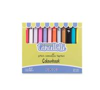 Colourbook Cancellotte - Set 12 Penne Gel Cancellabili Ricaricabili, Gomma a semisfera, Diametro Punta 0,7 mm (Colour Mix)