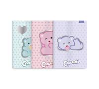 Colourbook Set 12 Quadernoni Italiano A Righe 1R Per Scuola Medie Superiori Università Formato Grande A4, 72 Pagine Ognuno, Fogli Spessi 100 Grammi, Copertina Profumata Coccolotti Scent Touch