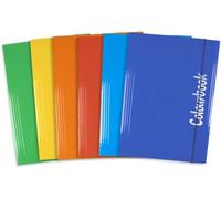 Colourbook Set 6 Cartelline A4 Con Elastico Porta Documenti 3 Lembi Per Scuola Ufficio Archiviazione, Cartone Plastificato Resistente, Colori Pastello Assortiti