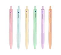 Colourbook - Set 6 penne a scatto Pastel con una omaggio, Inchiostro blu