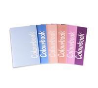 Colourbook Set 6 Quadernoni Italiano Rigatura C Per Scuola Primaria 4 E 5 Elementare, Formato Grande A4, 100 Pagine Ognuno, Fogli Spessi 100 Gr, Copertina Plastificata Lucida, FSC
