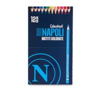 Colourbook - Set Pastelli Colorati Napoli, Tratto Morbido e Coprente, Ideale Per Scuola e Tempo Libero (12 Pastel)