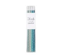 Colourbook Shade - Set 4 Matite HB, Gomma Bianca, 4 Colori (Salvia)