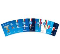 Colourbook SSC Napoli Campione d'Italia - Confezione 12 Quaderni Formato A4, 72 Pagine, 100 g/m² (Quadretti con margine)