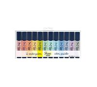 Colourbook Taschetta Evidenziatori Shine - 12 Colori Pastello