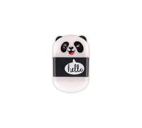 Colourbook Temperamatite 3 in 1 con Gomma e Contenitore Trucioli, Design Gatto Rosa con Love, Mini Temperino Compatto per Scuola, 4x1,5x1,5 cm (Panda)