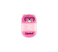 Colourbook Temperamatite 3 in 1 con Gomma e Contenitore Trucioli, Design Gatto Rosa, Mini Temperino Compatto per Scuola, 4x1,5x1,5 cm (Gatto rosa)