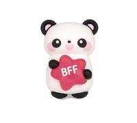 Colourbook Temperamatite Con Serbatoio 1 Pezzo, Forma Animaletto 3D, Due Fori Per Matite Standard E Jumbo, Doppia Lama, Coperchio Trasparente, Scuola Bambini (Panda)