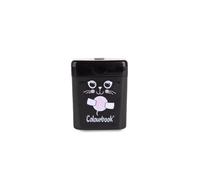 Colourbook Temperino Black Cat 2 Fori Con Serbatoio, Temperamatite Standard E Jumbo Per Scuola Elementare, Lama In Acciaio Temperato, Contenitore Raccogli Trucioli, Design Cancellotta