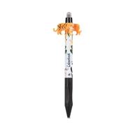 Colourbook Twist - Penna Gel Cancellabile, Topper Sagomato, Impugnatura Ergonomica, Inchiostro Blu (Twist Tigre)
