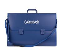 Colourbook Valigetta Portadisegni A3 35x50 Cm, Polipropilene, Tracolla Regolabile E Maniglia, 2 Chiusure A Scatto, Leggera E Impermeabile, Colore Blu