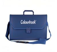 Colourbook Valigetta Portadisegni A4 Scuola Media Tecnologia Blu con Tracolla Regolabile e Portanome - Formato 28x39 cm in Polipropilene Leggero