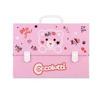 Colourbook Valigetta Portadisegni Coccolotti Love Rosa, Polionda 38x27 Cm, Dorso 8 Cm, Manico Ripiegabile, Doppia Clip Chiusura, Per Disegno Tecnico Scuola Elementare
