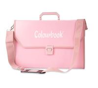 Colourbook Valigetta Portadisegni Con Tracolla A4 28x39 cm, Cartelletta Disegno Tecnico In PPL Per Scuola Media Superiore E Ufficio, Rosa