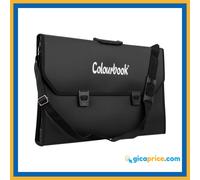 Colourbook Valigetta portadisegni Nera con tracolla - 36x53cm Nera Chiusura Clip