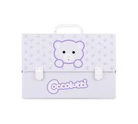 Colourbook - Valigetta Portadisegni Polionda, Dimensioni 38x2, Dorso 8, Manico Ripiegabile (Classic Lilla)