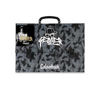 Colourbook - Valigetta Scuola Geolier, Dimensioni 38 x 27, Dorso 8 (Camouflage)