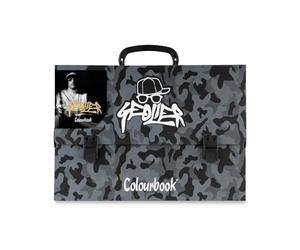 Colourbook - Valigetta Scuola Geolier, Dimensioni 38 x 27, Dorso 8 (Camouflage)