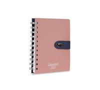 Colourbook Virgola - Agenda Giornaliera 2025, (Rosa Antico)