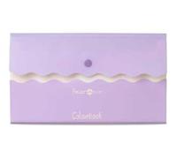 Colourbook Wave Folder - Busta Portadocumenti con Bottone e Soffietto, Formato A4, Plastica Resistente