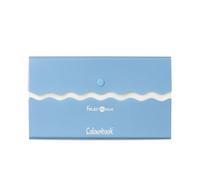 Colourbook Wave Folder - Busta Portadocumenti con Bottone e Soffietto, Formato A4, Plastica Resistente Colorata, Ideale per Archiviazione e Viaggio (Avion)