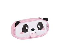 Colourbook Wild&Cute - Astuccio Portapenne, Chiusura Zip, Puller in Gomma, Panda Wild