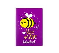 Colourbook Wild & Cute - Quaderno Formato A4, 72 Pagine, 100 g/m ², Rigo 4°/5° elementare Bee Mine