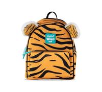 Colourbook Wild - Zaino Asilo, Zainetto Bimbi,Spallacci Regolabili, Cintura Toracica 20x24x11 cm (Tigre Wild)