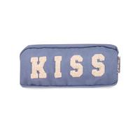 Colourbook Woolly - Astuccio Portapenne, Tessuto Morbido, Chiusura Con Zip (Kiss)