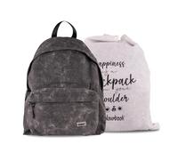 Colourbook Zaino Casual Elegance Modello Astra Nero - Zainetto Scuola e Tempo Libero, Capacità 23 Litri, Schienale Imbottito, Dimensioni 41x31x16 cm