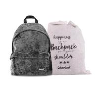 Colourbook Zaino Casual Elegance Velar per Scuola e Tempo Libero - Capacità 23 Litri, Schienale Imbottito ed Ergonomico, Tessuto Grigio Look Sofisticato, 41x31x16 cm