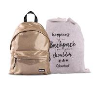Colourbook - Zaino Casual Elite, 41 x 31 x 16, 23 Litri (Prisma, Oro)