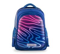 Colourbook Zaino Scuola 26 Litri Abstract Light, Zainetto Multitasche Con Schienale Ergonomico E Spallacci Imbottiti, Fondo Rinforzato, Dettagli Catarifrangenti, Per Scuola Tempo Libero