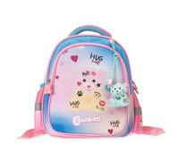Colourbook - Zaino Scuola Asilo Coccolotti, Contiene Coccolotto Love&Tell, Dimensioni 33x25x12, 9 Litri, Official Licensee (Love Azzurro)