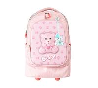 Colourbook - Zaino Scuola Trolley Coccolotti, Schienale Imbottito, Include Coccolotto Love&Tell, Dimensioni 48x33x21, 33 Litri, Official Licensee (Classic Rosa)