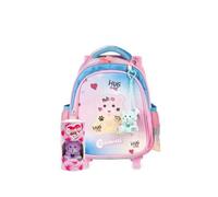 Colourbook - Zaino Trolley Coccolotti, Zaino Trolley, Contiene un Coccolotto Love&Tell, Manico Allungabile, Dimensioni 38x25x12, Official Licensee (Love Rosa)