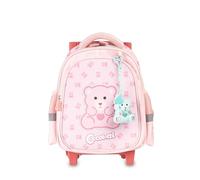Colourbook - Zaino Trolley Coccolotti, Zaino Trolley, Contiene un Coccolotto Love&Tell, Manico Allungabile, Dimensioni 38x25x12, Official Licensee (Classic Rosa)