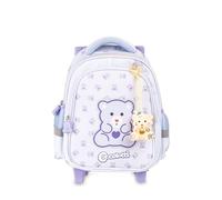 Colourbook - Zaino Trolley Coccolotti, Zaino Trolley, Contiene un Coccolotto Love&Tell, Manico Allungabile, Dimensioni 38x25x12, Official Licensee (Classic Lilla)