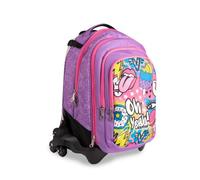 Colourbook Zaino Trolley Urban 4 in 1 con Zainetto Staccabile 35L, Pop