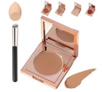 Coloured Clay CC Undereye Corrector, Undereye Colour Corrector for Dark Circles, Undereye Corrector with Brush, Under Eye Concealer, Cream Foundation Under Eye Makeup