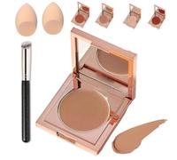 Coloured Clay CC Undereye Corrector, Undereye Colour Corrector for Dark Circles, with Brush, Under Eye Concealer, Cream Foundation Under Eye Makeup