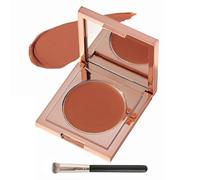 Coloured Clay CC Undereye Corrector, Undereye Colour Corrector for Dark Circles, with Brush, Under Eye Concealer, Cream Foundation Under Eye Makeup (Arancione)