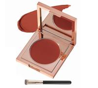 Coloured Clay CC Undereye Corrector, Undereye Colour Corrector for Dark Circles, with Brush, Under Eye Concealer, Cream Foundation Under Eye Makeup (Rosso)