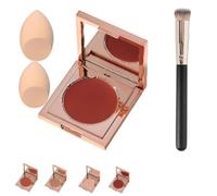 Coloured Clay CC Undereye Corrector, Undereye Colour Corrector for Dark Circles, with Brush, Under Eye Concealer, Cream Foundation Under Eye Makeup