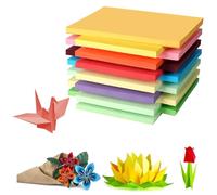 Coloured Paper A4 Coloured Paper 100 Sheets Coloured A4 Pack Assorted 70gsm Handmade Origami Paper Pastel Paper Cardstock for Kids, Adults, Beginners, DIY Arts and Crafts Colorful Projects (100)