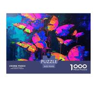 Colourful Bats Puzzle Giochi Educativo 1000 Pezzi Classici Cute Animal Animal Puzzle Decorazione Perfetta Classici Giochi Per Adulti E Bambini Da 12 Anni 70x50cm/1000pcs