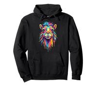 Colourful Cool Camel Head in Vivid Shades Artistic Designed Felpa con Cappuccio